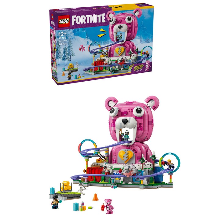 Set de constructie LEGO® Fortnite® Rave Cave 77082, Jucarii pentru Copii, Jucarii pentru Baieti si Fete, Idee de Cadou pentru Copii, 1963 piese