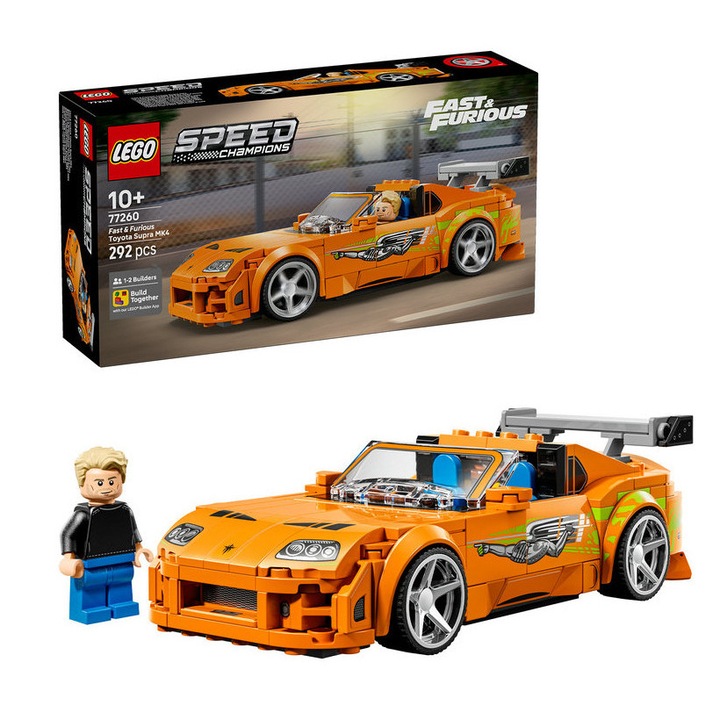 LEGO® Speed Champions - Toyota Supra MK4 din Furios si iute 77260, 292 piese