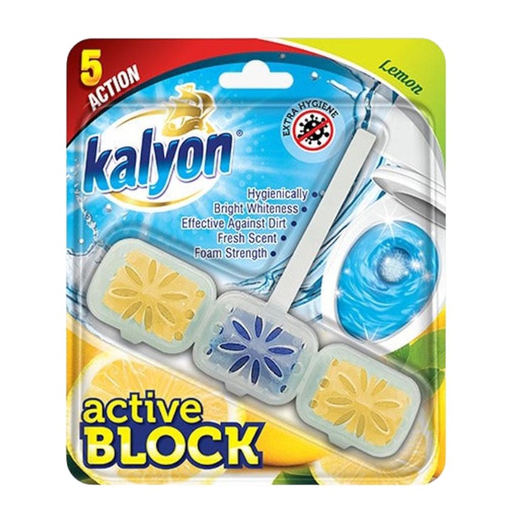 Set 2 x Odorizant Toaleta Kalyon, Active Block, Lamaie
