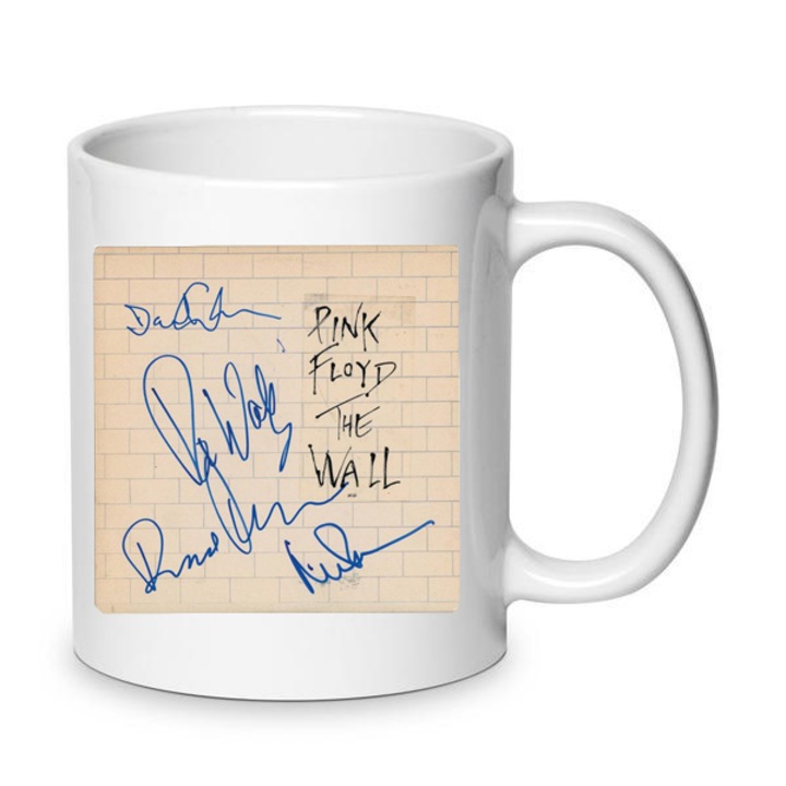 Cana ceramica 330ml inspirata de Pink Floyd, design unic, finisaj lucios, lavabila la masina de spalat, set pentru fani ai muzicii