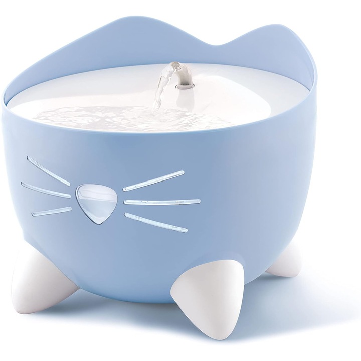 Fantana de apa pentru pisici, Catit Pixi Fountain Light Blue, 2 L