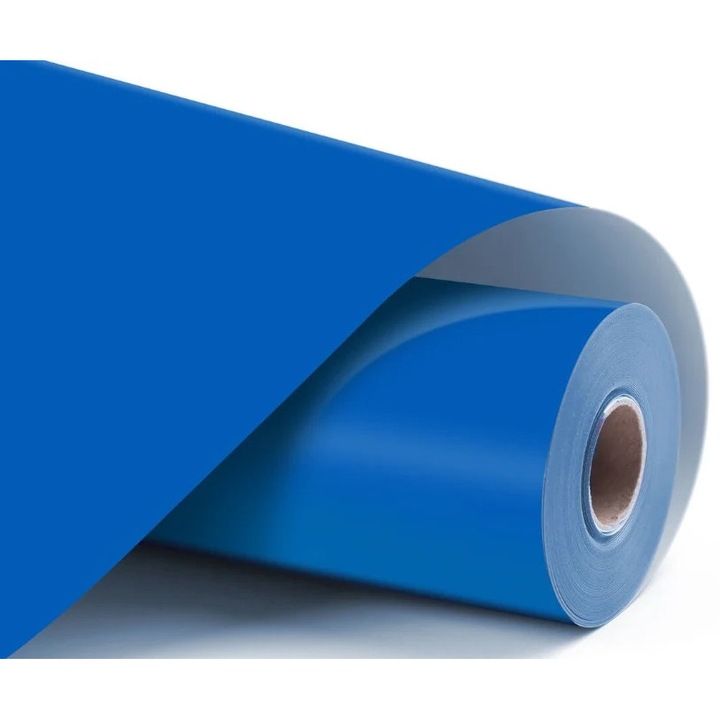 Folie vinilica autocolantă LOKLiK, albastru, 30.5x180cm, efect oglindă, durabilitate 5 ani interior