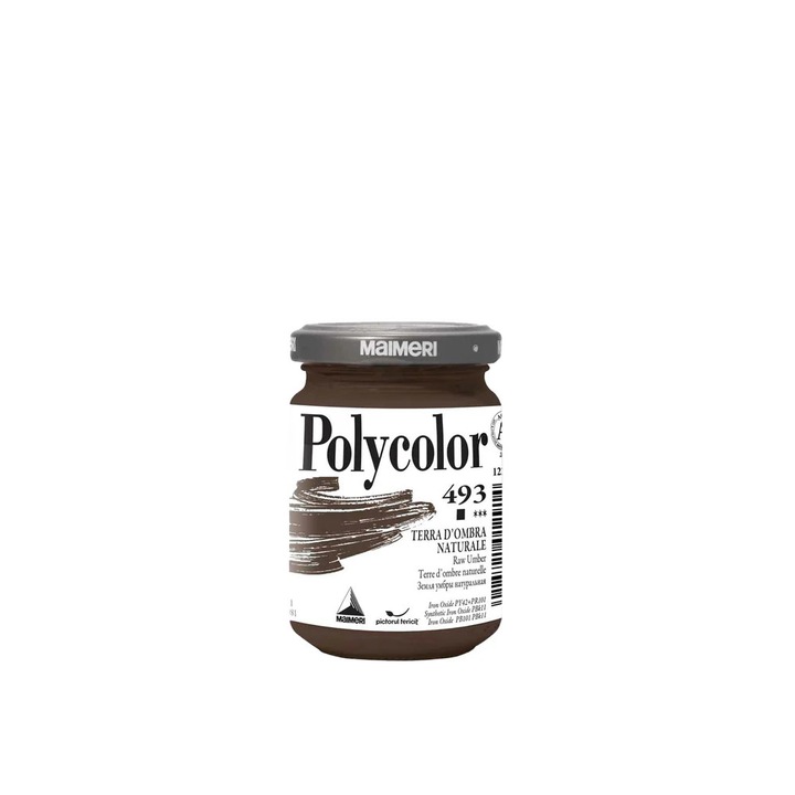 Culoare acrilica Polycolor, baza vinilica, 140 ml, RAW UMBER, Maimeri