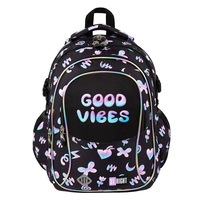 Ghiozdan Scolar St.Right BP01 Holo-Baloons, 4 Compartimente, Ergonomic, 43x32x21cm