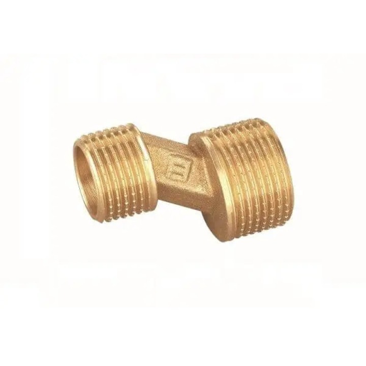 Könyök adapter, Everline, sárgaréz, 1/2x3/4