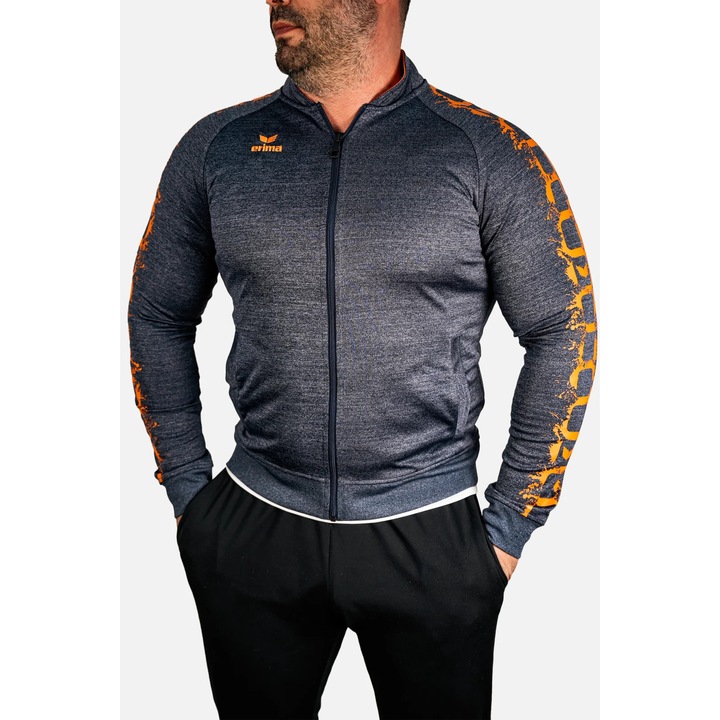 Bluza ERIMA Graffic 5 Gri/Portocaliu S