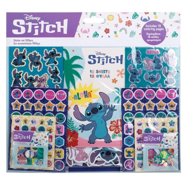 Set Autocolante Lilo & Stitch 500 bucati Jucarii Creative