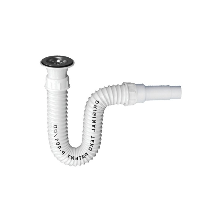 Sifon Flexibil cu Ventil Texo / Dev[mm]: 40/32, Dv[mm]: 48