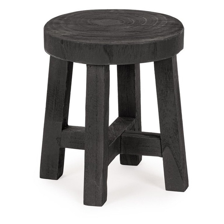 Masuta cafea lemn negru Yako 26x30 cm