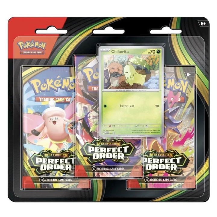 Pokemon TCG - Mega Evolution - Perfect Order 3 Pack Blister
