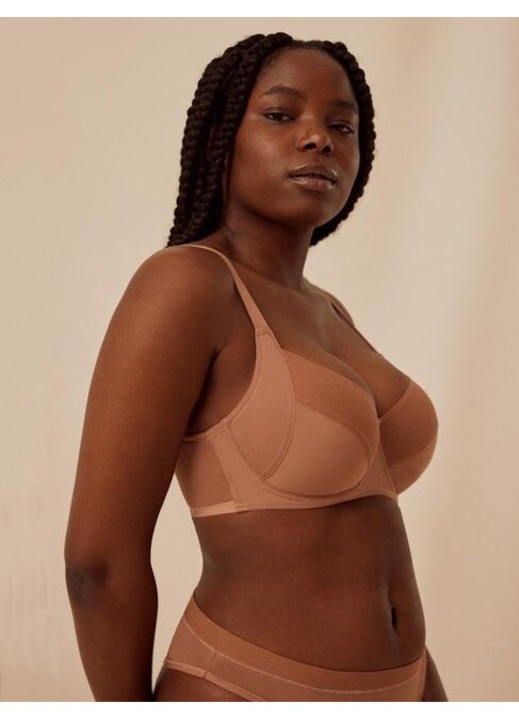 Sutien microfibra buretat fara sarme Ysabel Mora 10118, Caramel