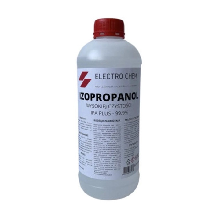 Izopropil-alkohol 99,9% Electro Chem 1L, színtelen folyadék, elektronikai és optikai tisztításhoz