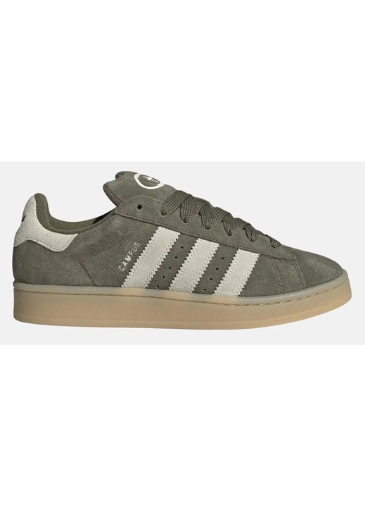 Pantofi sport cu sireturi, din piele intoarsa Campus 00s, Verde