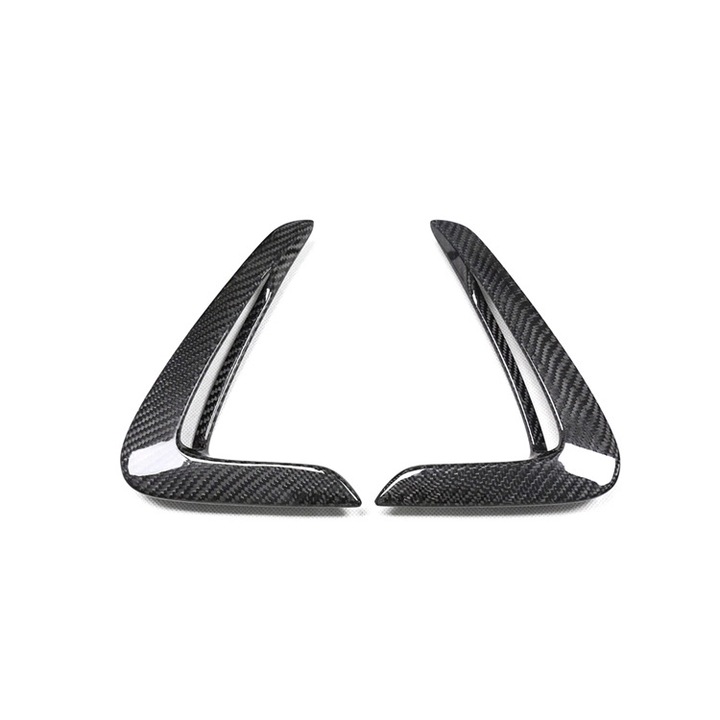 Capac decorativ pentru grila de admisie a aerului laterala, din fibra de carbon reala, compatibil cu BMW F32, F33, F36 4-SE