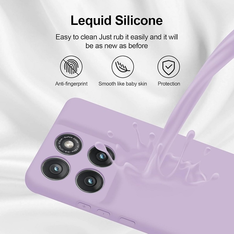 Carcasa compatibil cu Motorola Edge 60/Motorola Edge 60 Fusion, silicon, ultra subtire, rezistenta la socuri, Violet inchis