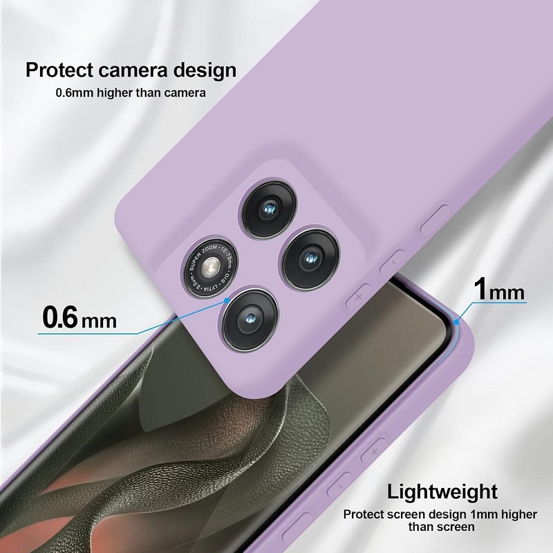 Carcasa compatibil cu Motorola Edge 60/Motorola Edge 60 Fusion, silicon, ultra subtire, rezistenta la socuri, Violet inchis