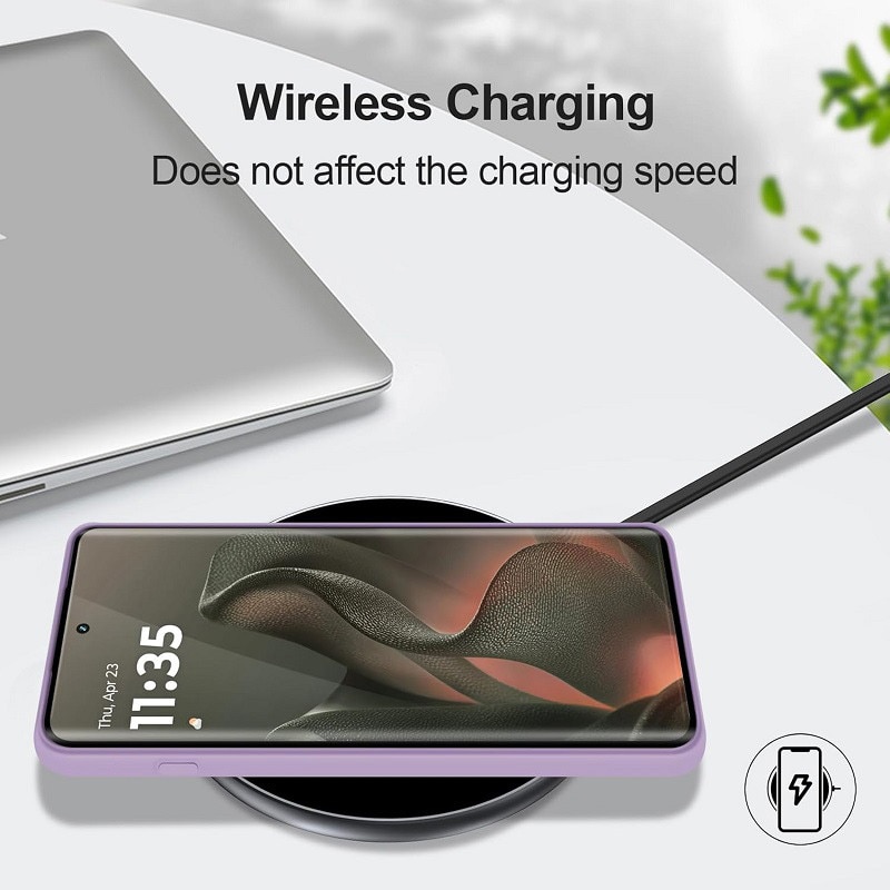 Carcasa compatibil cu Motorola Edge 60/Motorola Edge 60 Fusion, silicon, ultra subtire, rezistenta la socuri, Violet inchis