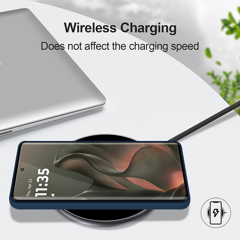 Carcasa compatibil cu Motorola Edge 60/Motorola Edge 60 Fusion, ultra subtire, rezistenta la socuri, albastru inchis