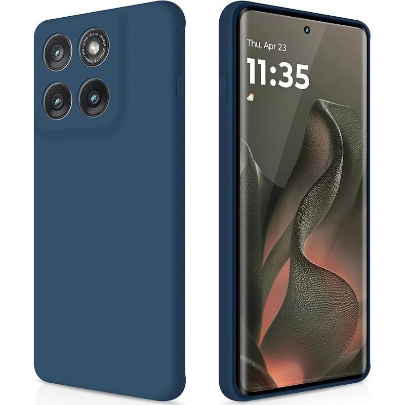 Carcasa compatibil cu Motorola Edge 60/Motorola Edge 60 Fusion, ultra subtire, rezistenta la socuri, albastru inchis