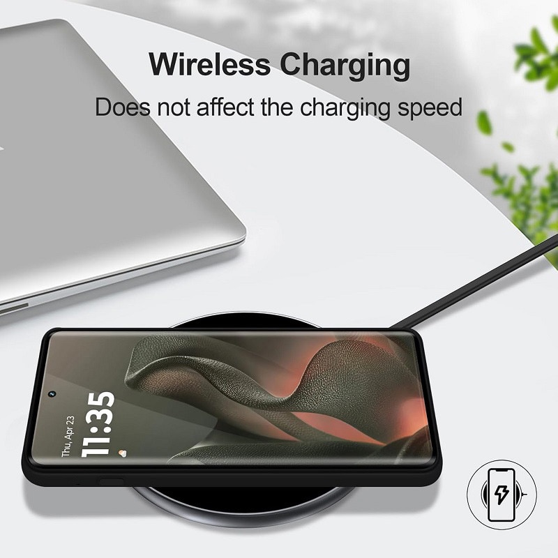 Carcasa compatibil cu Motorola Moto Edge 70, silicon, ultra subtire, rezistenta la socuri, negru