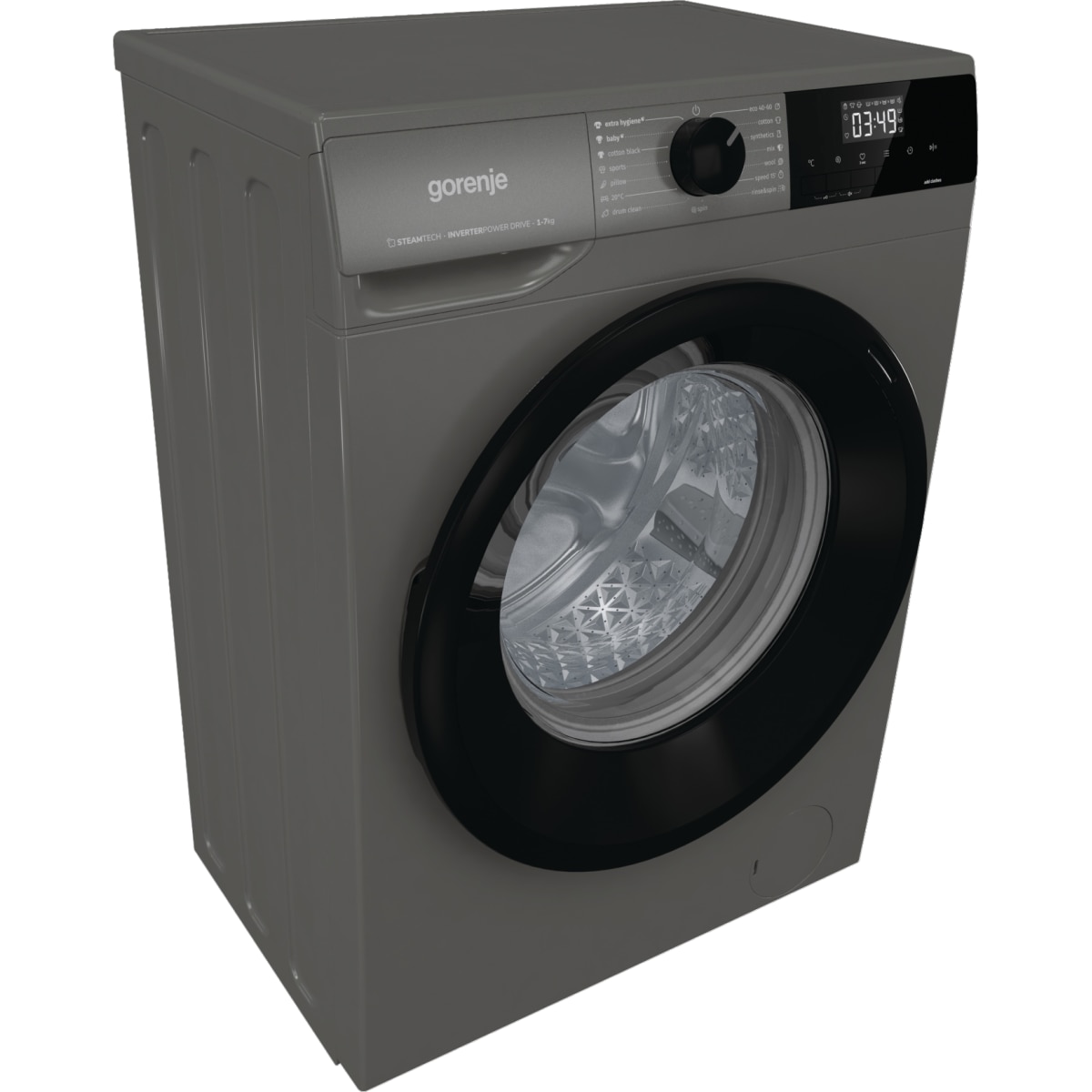 Masina de Spalat Rufe Frontala Gorenje WNHEI74SAS/A Slim SteamTech Capacitate 7KG 1400RPM Clasa A Gri Antracit