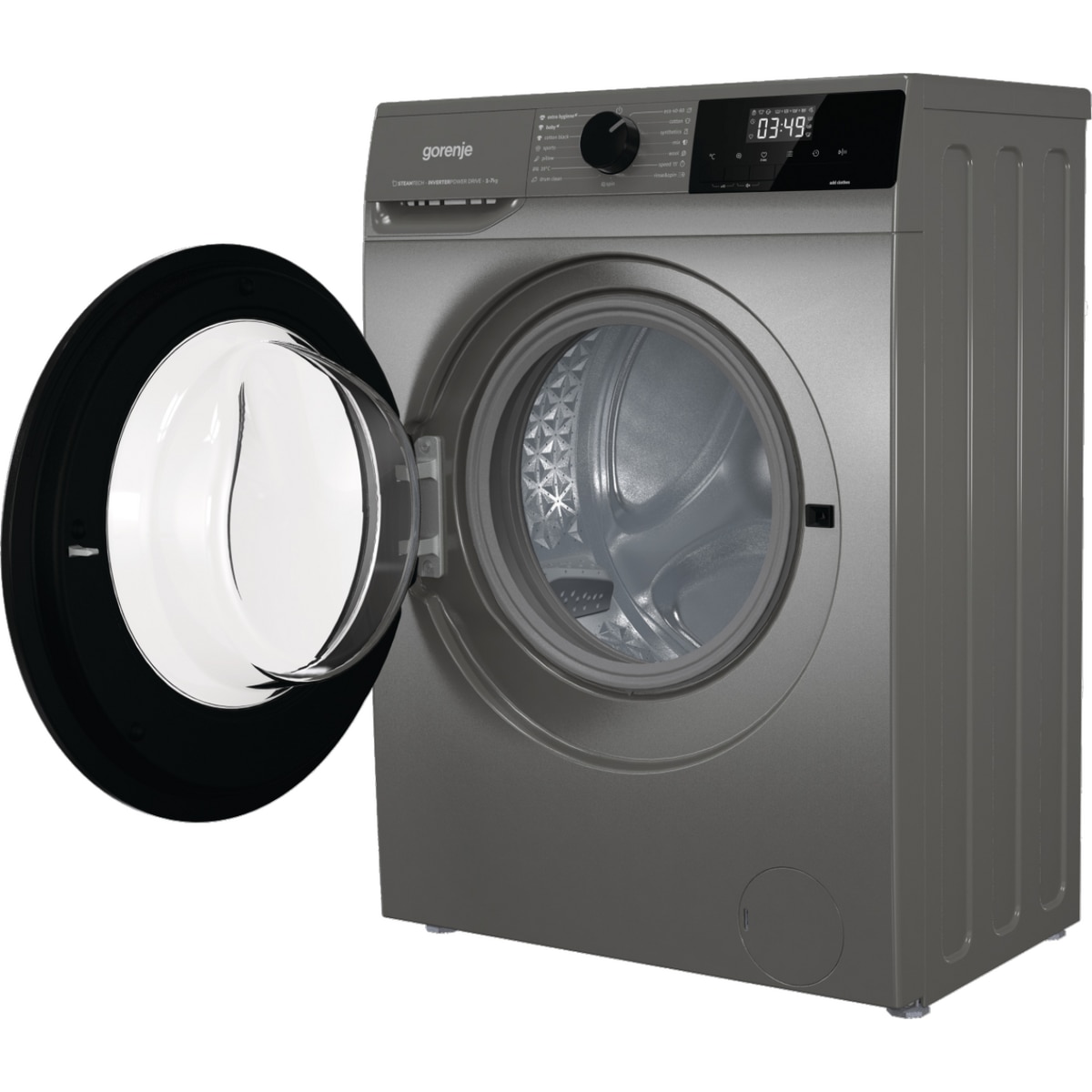 Masina de Spalat Rufe Frontala Gorenje WNHEI74SAS/A Slim SteamTech Capacitate 7KG 1400RPM Clasa A Gri Antracit