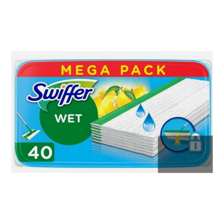 Lavete de schimb pentru curatarea podelelor, Swiffer, 30x20cm, parfumate, potrivite pentru suprafete dure