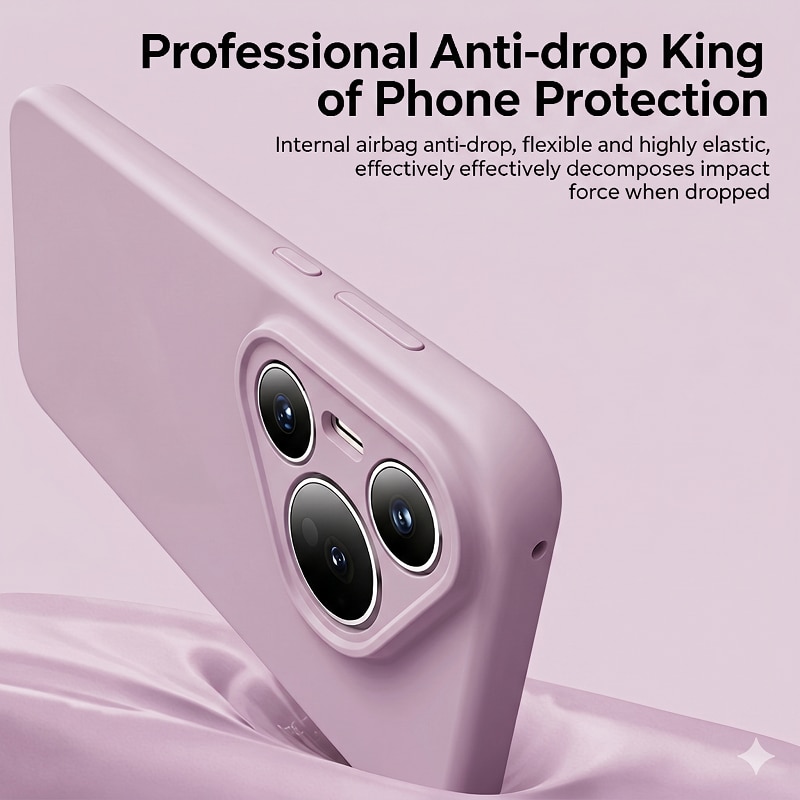 Husa protectie silicon, interior microfibra, pentru Huawei Pura 80 Ultra, anti-amprenta, ultra subtire, Roz