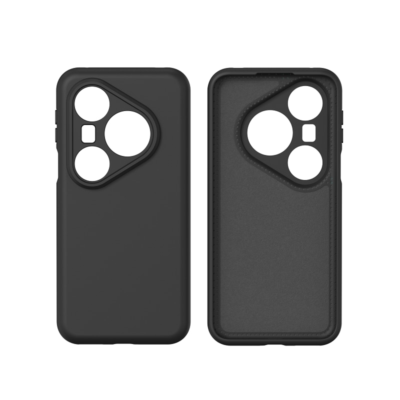 Husa protectie silicon, interior microfibra, pentru Huawei Pura 80 Ultra, anti-amprenta, ultra subtire, Negru