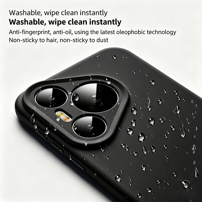 Husa protectie silicon, interior microfibra, pentru Huawei Pura 80 Ultra, anti-amprenta, ultra subtire, Negru