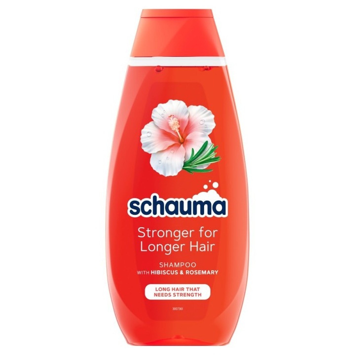 Sampon de par Schauma Long Hair, 400ml, cu hibiscus si rozmarin, pentru intarirea parului lung