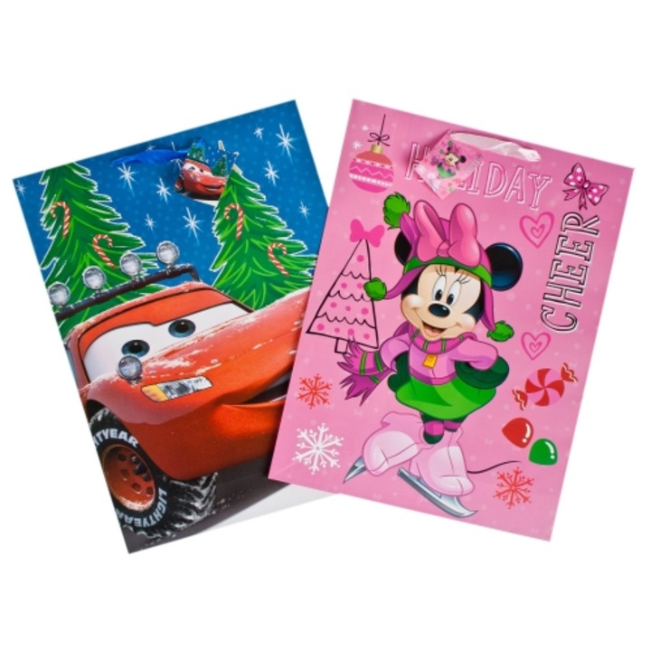Toreba decorativa set Disney, Canpol, 33x44,5cm, hartie de calitate, modele variate