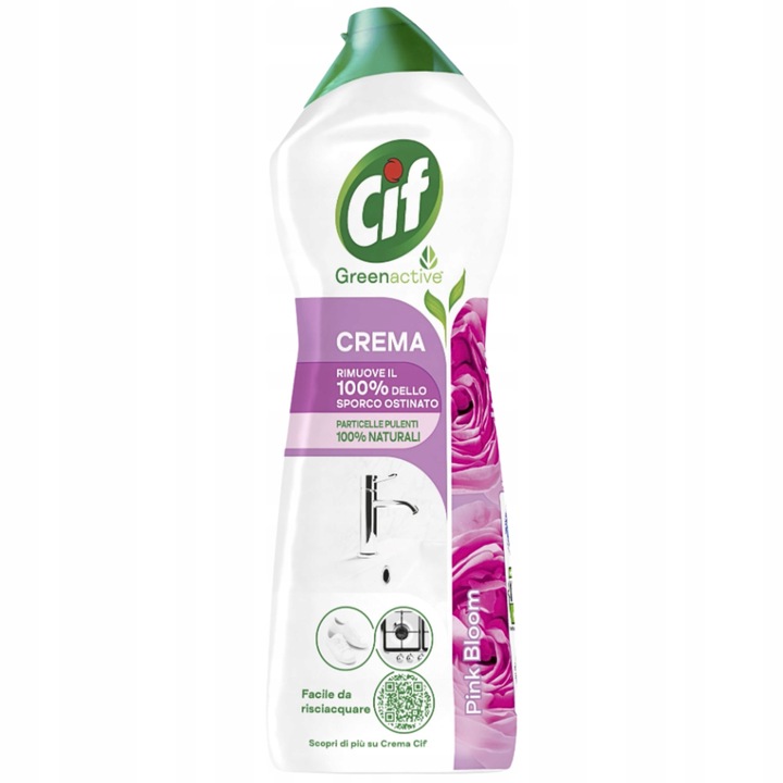 Cif Crema Mleczko de Curatare Pink Bloom 750ml, eficient impotriva grasimii si murdariei, parfum floral