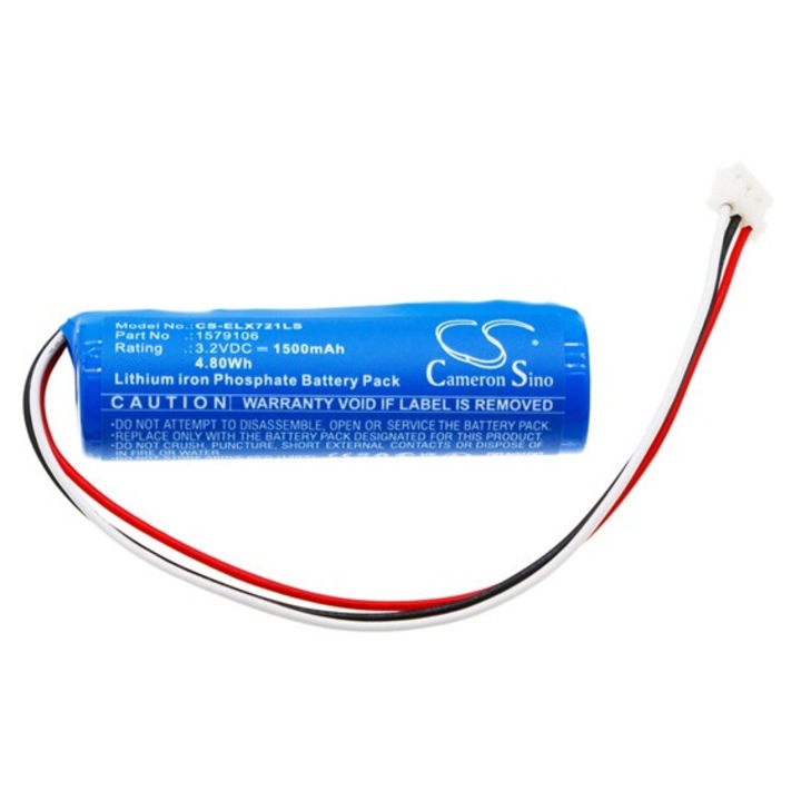 Cameron sino lifepo4 akkumulátor, 3.2v, 1500mAh, kompatibilis esylux 1579106 kék-vel