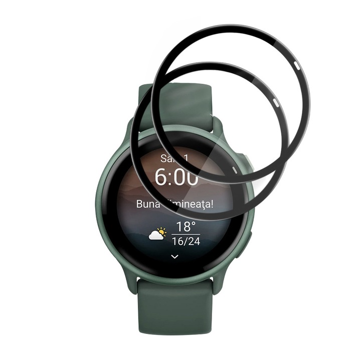 Set 2x Folie de protectie Daden pentru Garmin vivoactive 6, Protectie ridicata, Usor de instalat, Transparenta