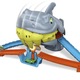 Set de joaca Hot Wheels City, pista de curse plaja rechinului Chomp, masinuta inclusa, multicolor, 44.5x25.5x10cm