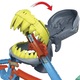 Set de joaca Hot Wheels City, pista de curse plaja rechinului Chomp, masinuta inclusa, multicolor, 44.5x25.5x10cm