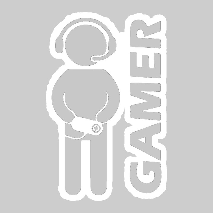 Sticker Gamer Icon, Autoadeziv, Cool Funny Texte, Cri-Flo, 20 cm