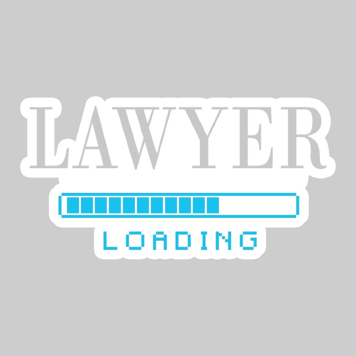 Sticker Lawyer Loading Man, Autoadeziv, Cool Funny Texte, Cri-Flo, 20 cm