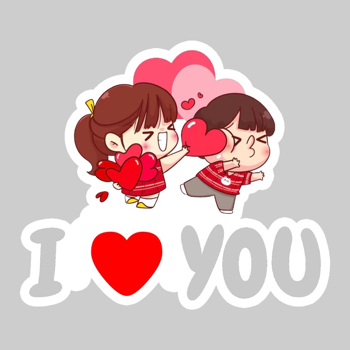Sticker Perna I Love You Lovers, Autoadeziv, Cool Funny Texte, Cri-Flo, 15 cm
