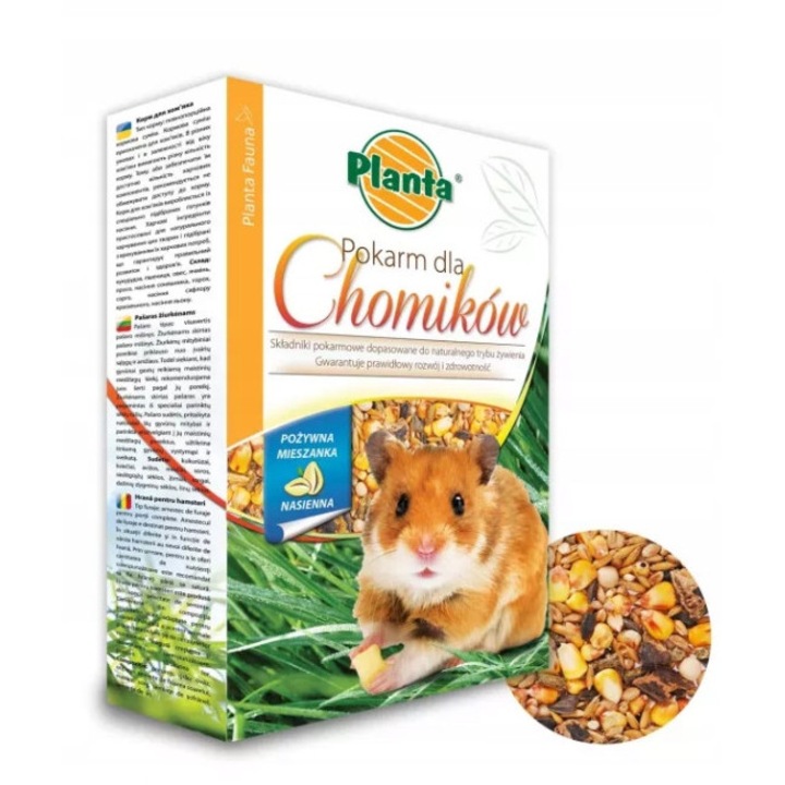 Hrana pentru hamsteri Planta, amestec de seminte, 500g, dieta completa, sustinere sanatate, imbunatatirea blanii