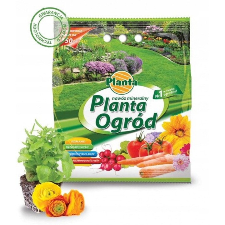 Ingrasamant mineral granulant Planta, 20 kg, pentru legume, flori, arbori, arbusti, gazon
