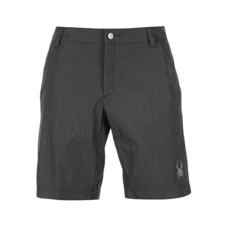 Pantaloni scurti barbati Spyder Ryder Woven, grafit, 2 buzunare, bumbac/nylon, S INTL