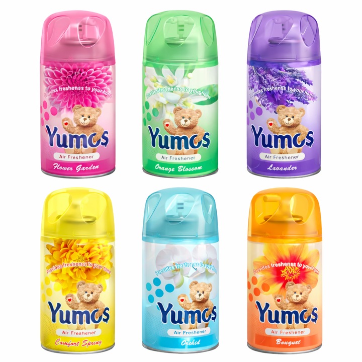6 utántöltő csomag, YUMOS légfrissítő, 260 ml