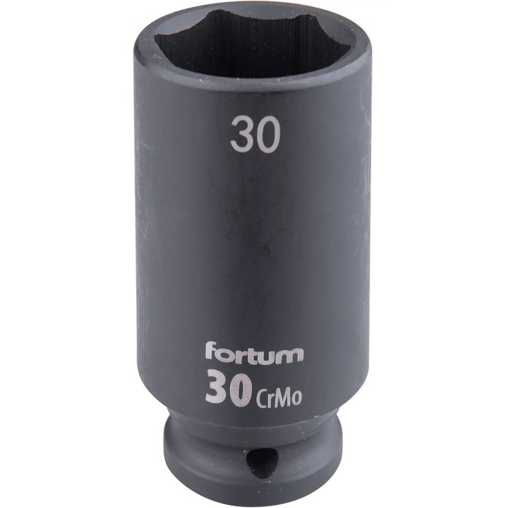 Cheie tubulara impact 30 mm, 1/2, Fortum 4703230, CrMoV, L 78 mm