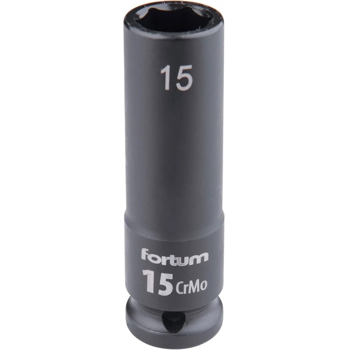 Cheie tubulara impact 15 mm Fortum 4703215, CrMoV, L 78 mm