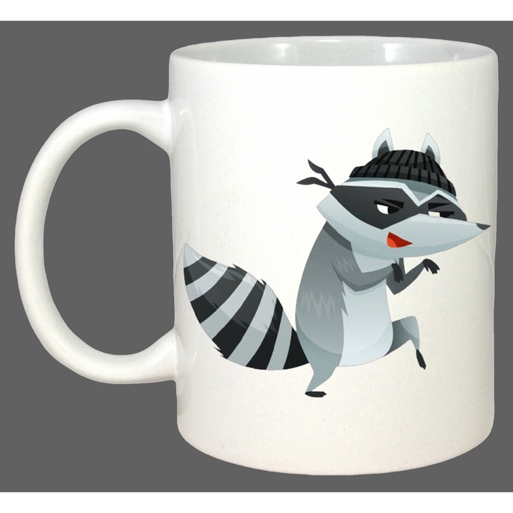 Cana Raton Hot Furat Bani, Cadou, Sarbatori, Cri-Flo, Culoare Alb, 330 ml