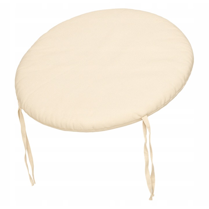 Perna din bumbac pentru leagan Boho, Allbag, 58cm, ecru, 3cm grosime