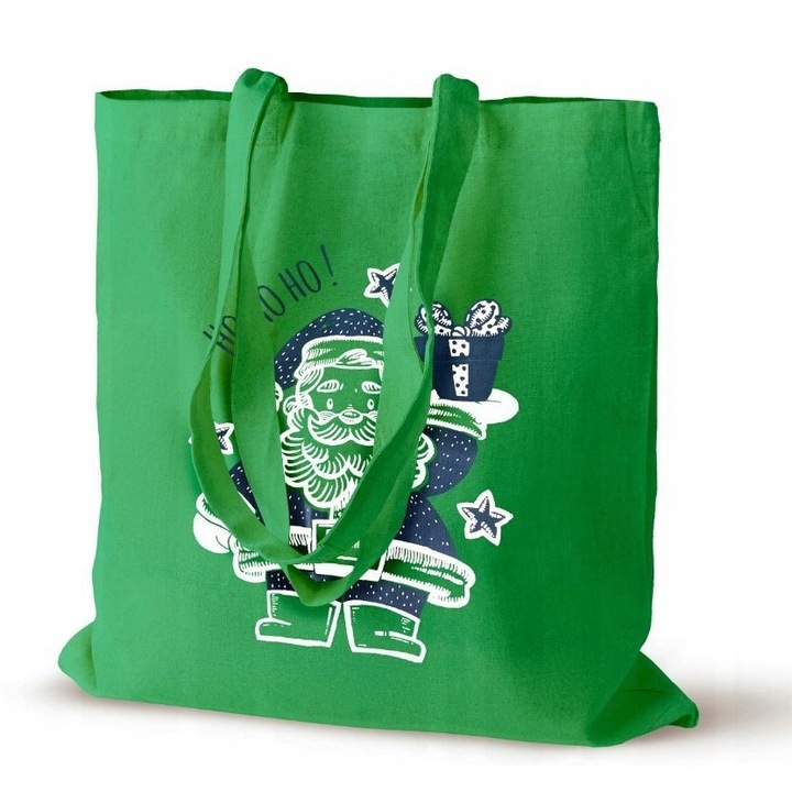 Torba de Craciun pentru cadouri, Allbag, 38x42cm, ecologica, multicolor, 1 bucata