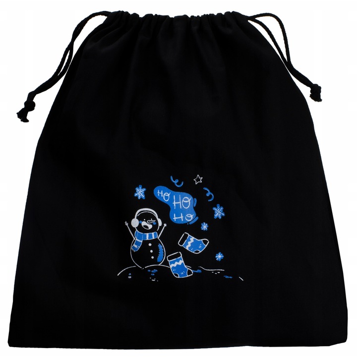 Sac de cadou Allbag, 38x42cm, negru, 145g, ecologic